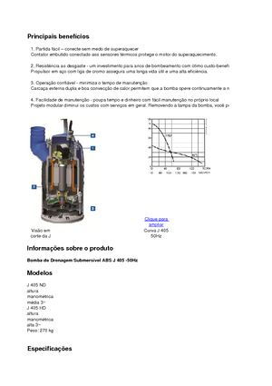Čerpadla odpadních vod ABS-Pumpen J 405 ND