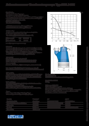 Čerpadla odpadních vod Sulzer J 405 ND