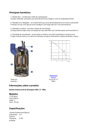 Čerpadla odpadních vod ABS-Pumpen J 5 W