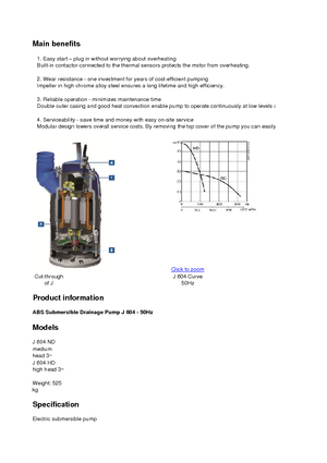 Čerpadla odpadních vod ABS-Pumpen J 604 HD