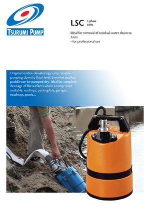 Čerpadla odpadních vod Tsurumi-Pumpen LSC1.4S2