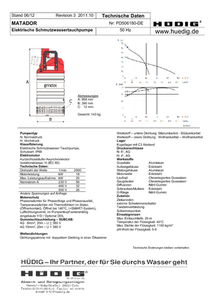 Čerpadla odpadních vod Grindex Matador N