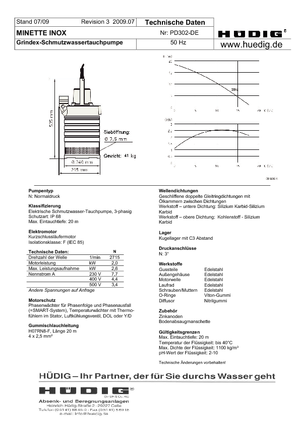 Čerpadla odpadních vod Grindex Minette D Inox