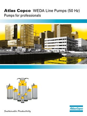 Čerpadla odpadních vod WEDA Weda 10-1