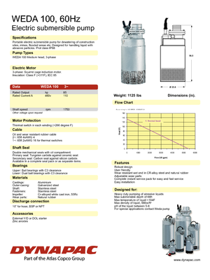Čerpadla odpadních vod WEDA Weda 100