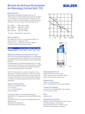 Čerpadla odpadních vod Sulzer XJC 110 HD