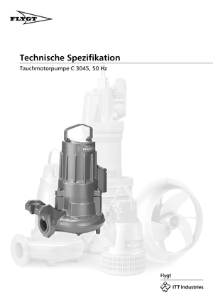 Kalová čerpadla Flygt-Pumpen CS 3045 LR 250