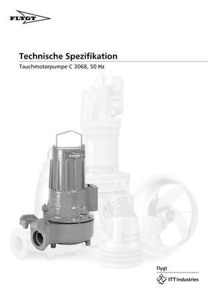 Kalová čerpadla Flygt-Pumpen CS 3068 LR 251