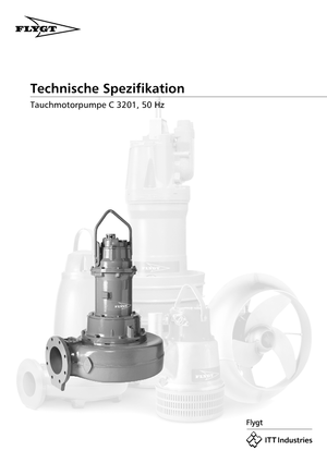 Kalová čerpadla Flygt-Pumpen CS 3201 LR 452 SL