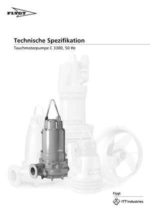 Kalová čerpadla Flygt-Pumpen CS 3300 LR 632 EEx