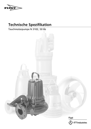 Kalová čerpadla Flygt-Pumpen NS 3102 LR 461 EEx