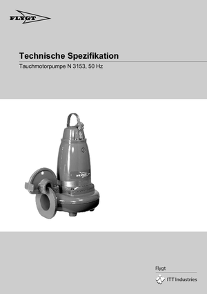 Kalová čerpadla Flygt-Pumpen NS 3153 LR 272 EEx