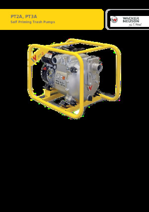 Kalová čerpadla Wacker Neuson PT2A