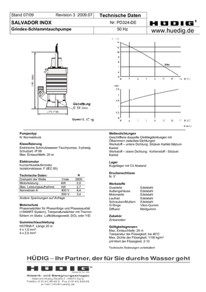 Kalová čerpadla Grindex Salvador D Inox