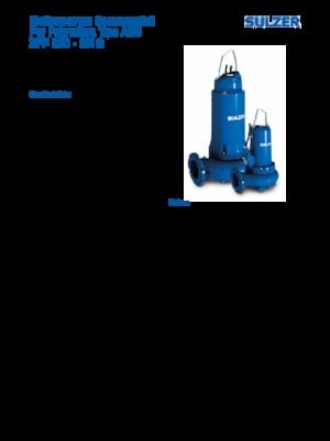 Kalová čerpadla Sulzer XFP 150 E CB1 .2
