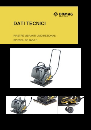 Jednosměrné vibrační desky Bomag BP 25/50 D