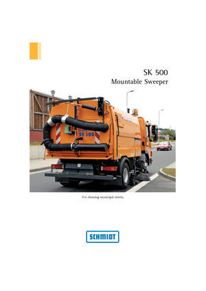 Zametací vozy s nástavbou vpravo Schmidt SK 500