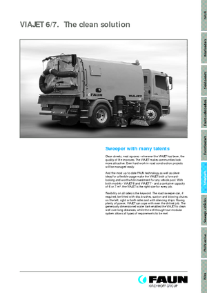 Zametací vozy s nástavbou vpravo Faun Viajet 7