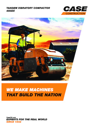 Tandemové vibrační válce Case 450DX