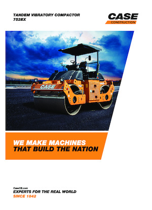 Tandemové vibrační válce Case 752EX