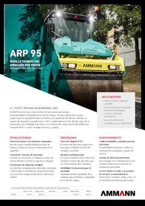 Tandemové vibrační válce Ammann ARP 95