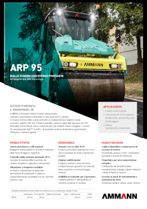 Tandemové vibrační válce Ammann ARP 95