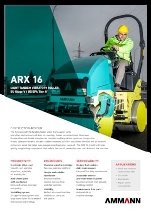 Tandemové vibrační válce Ammann ARX 16 T4f