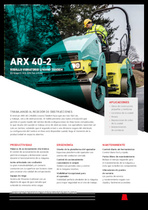 Tandemové vibrační válce Ammann ARX 40 -2