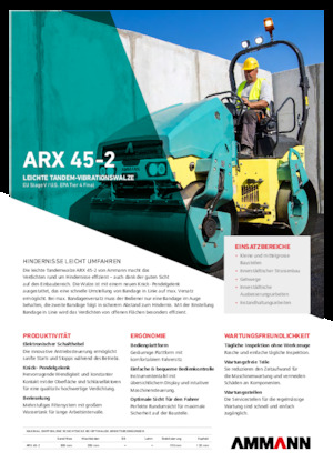 Tandemové vibrační válce Ammann ARX 45-2