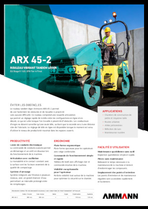 Tandemové vibrační válce Ammann ARX 45-2