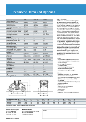 Tandemové vibrační válce Ammann AV 95-2