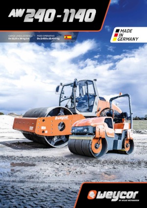 Tandemové vibrační válce weycor AW 260