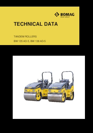 Tandemové vibrační válce Bomag BW 138 AD-5