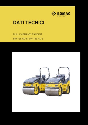 Tandemové vibrační válce Bomag BW 135 AD-5
