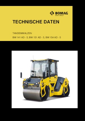 Tandemové vibrační válce Bomag BW 151 AD-5