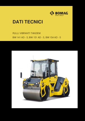 Tandemové vibrační válce Bomag BW 154 AD-5