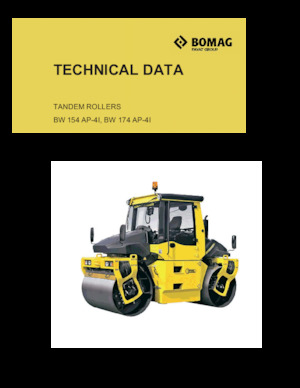 Tandemové vibrační válce Bomag BW 154 AP-4I
