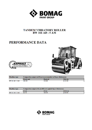 Tandemové vibrační válce Bomag BW 161 AD-5 AM