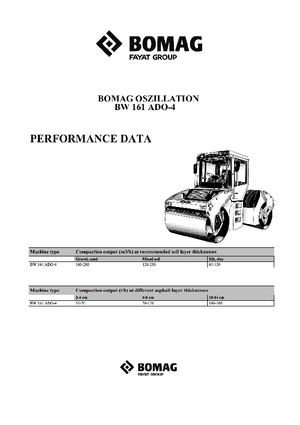 Tandemové vibrační válce Bomag BW 161 ADO-4