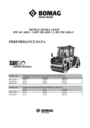 Tandemové vibrační válce Bomag BW 161 ADO-5