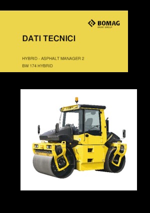 Tandemové vibrační válce Bomag BW 174 AP 4 AM Hybrid