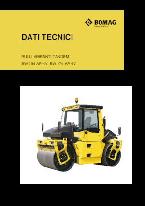 Tandemové vibrační válce Bomag BW 174 AP 4f