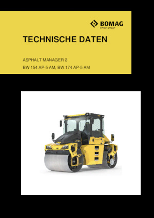 Tandemové vibrační válce Bomag BW 154 AP-5 AM