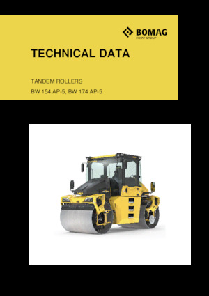 Tandemové vibrační válce Bomag BW 154 AP-5