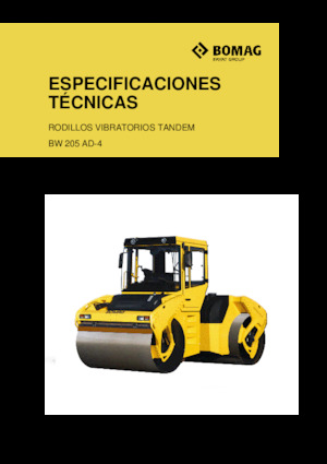 Tandemové vibrační válce Bomag BW 205 AD-4