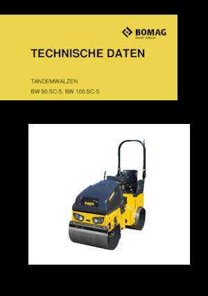 Tandemové vibrační válce Bomag BW 90 SC-5