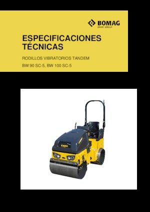 Tandemové vibrační válce Bomag BW 90 SC-5