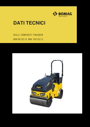 Tandemové vibrační válce Bomag BW 90 SC-5