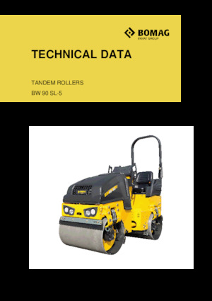 Tandemové vibrační válce Bomag BW 90 SL-5