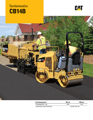 Tandemové vibrační válce Caterpillar CB14B